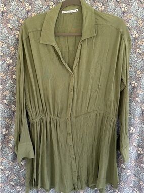 O'Neill Olive Green Button-Front Tunic